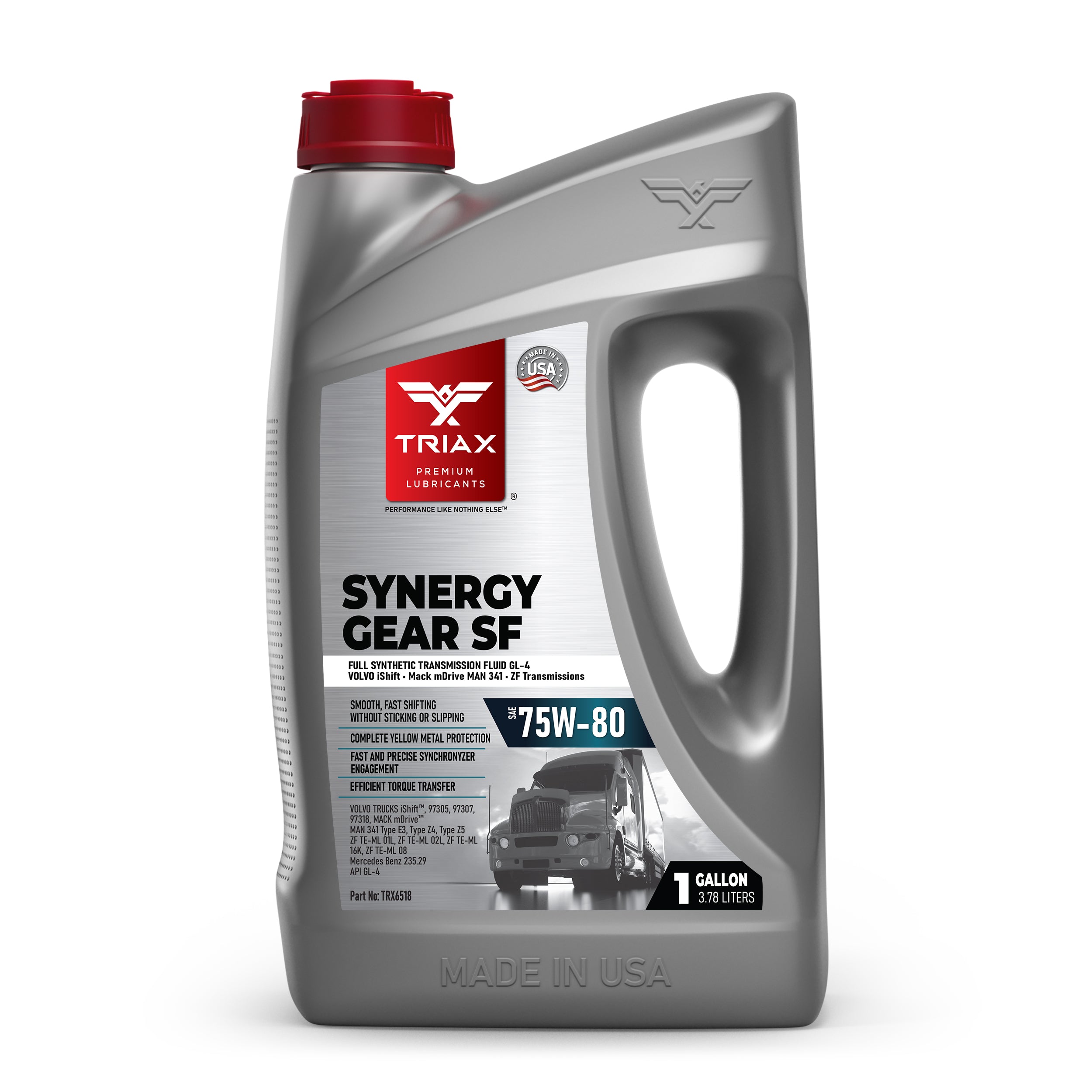 gl-4 gear oil Triax Synergy Gear SF 75W-80 GL-4 Full Synthetic Manual Transmission Fluid, 1 Gallon