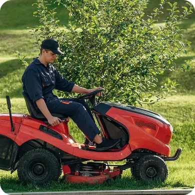 Stand on mower