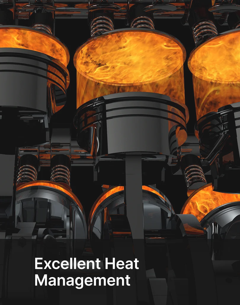 Excellent Heat Management