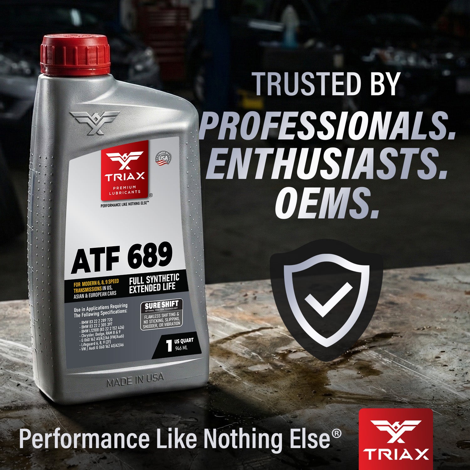 TRIAX ATF 689 Full Synthetic 8 & 9 Speed European Transmissions