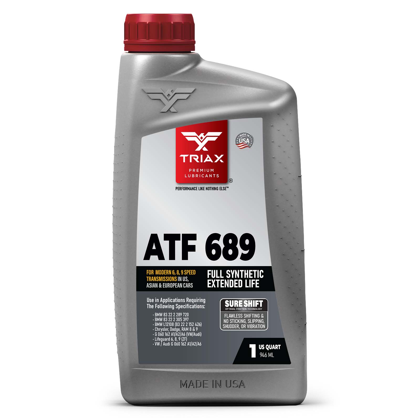 TRIAX ATF 689 Full Synthetic 8 & 9 Speed European Transmissions