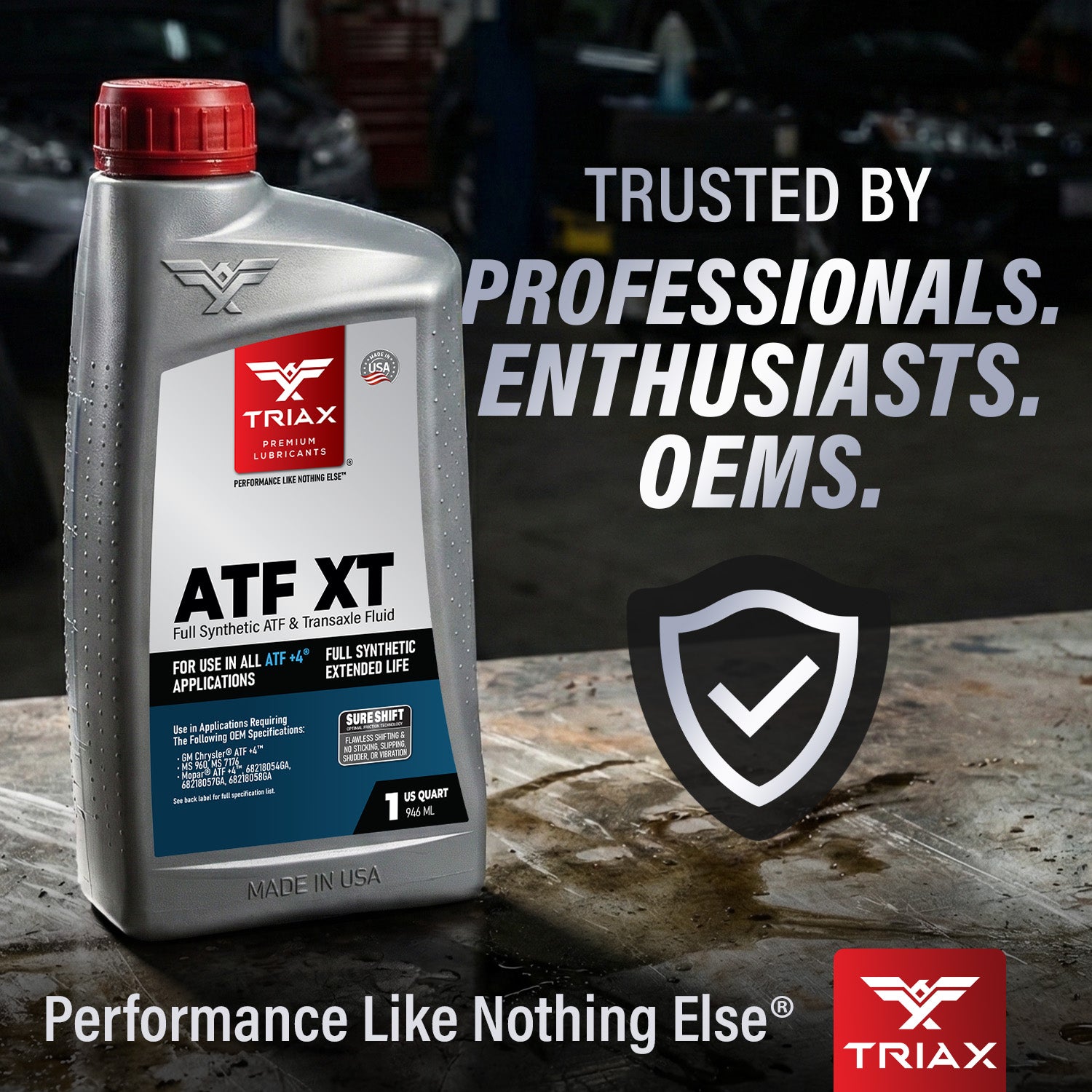 TRIAX ATF XT (ATF+4) Full Synthetic ATF – TRIAX Lubricants