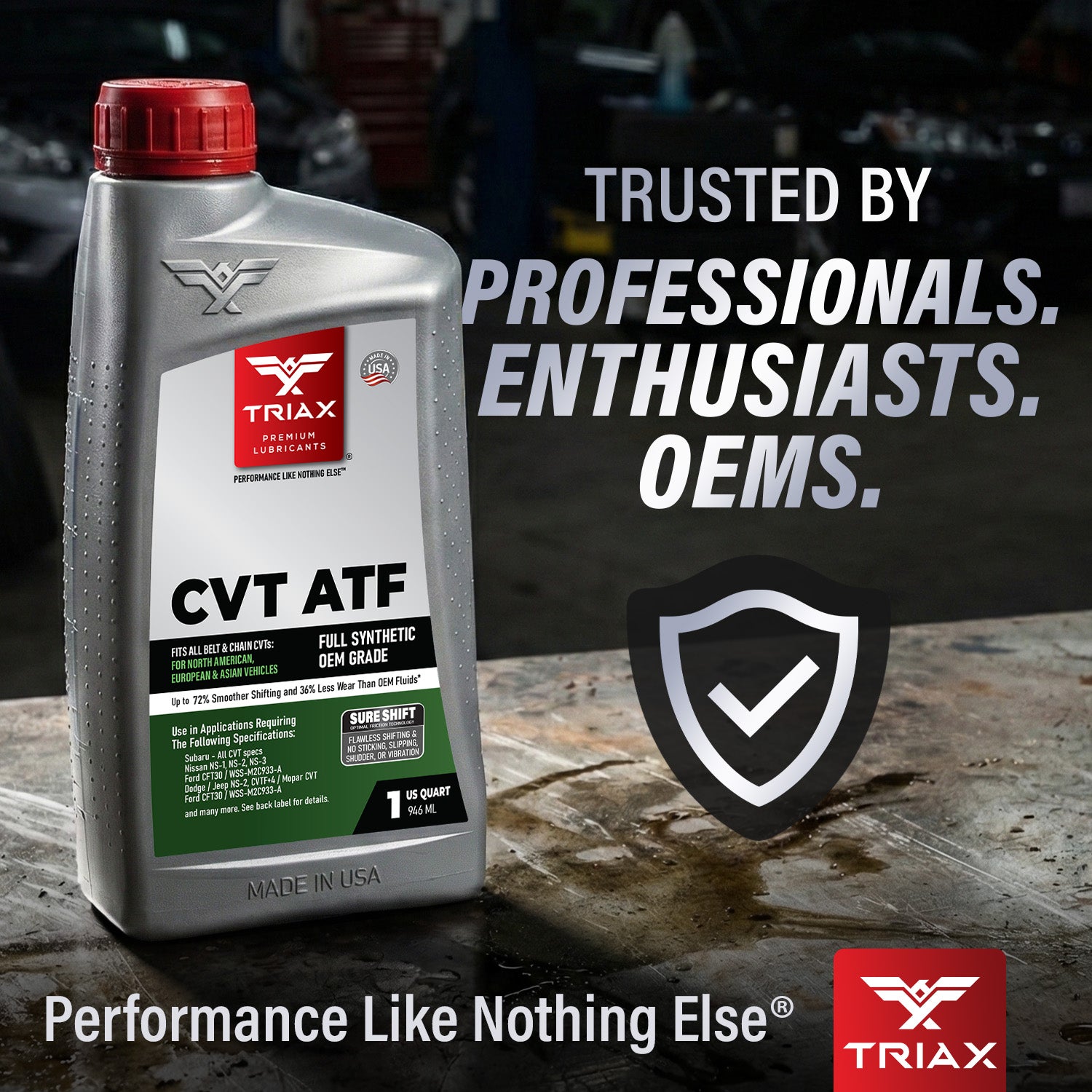 TRIAX CVT ATF Full Synthetic – TRIAX Lubricants