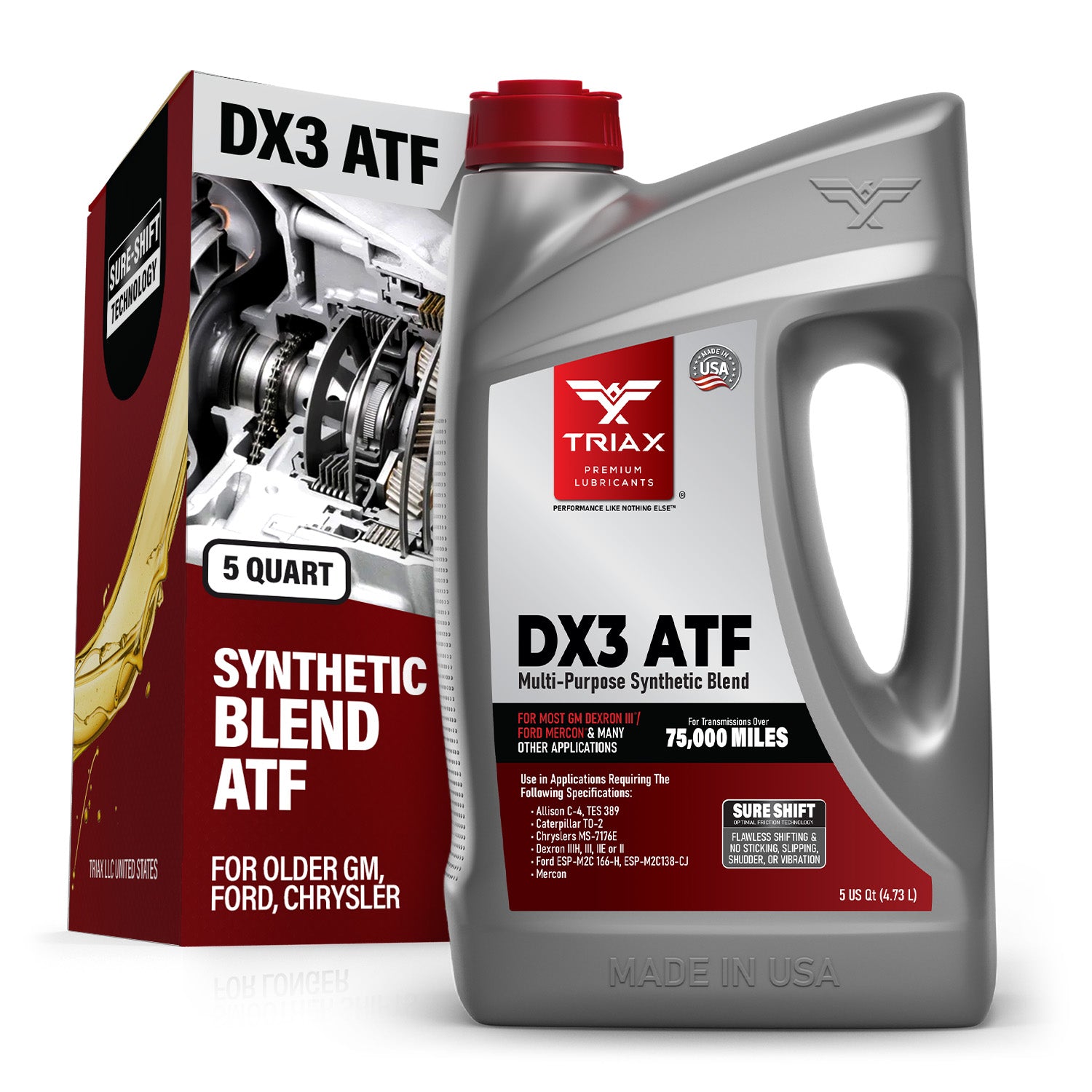 TRIAX Transmission Fluid DX3 MP ATF Dexron III – TRIAX Lubricants