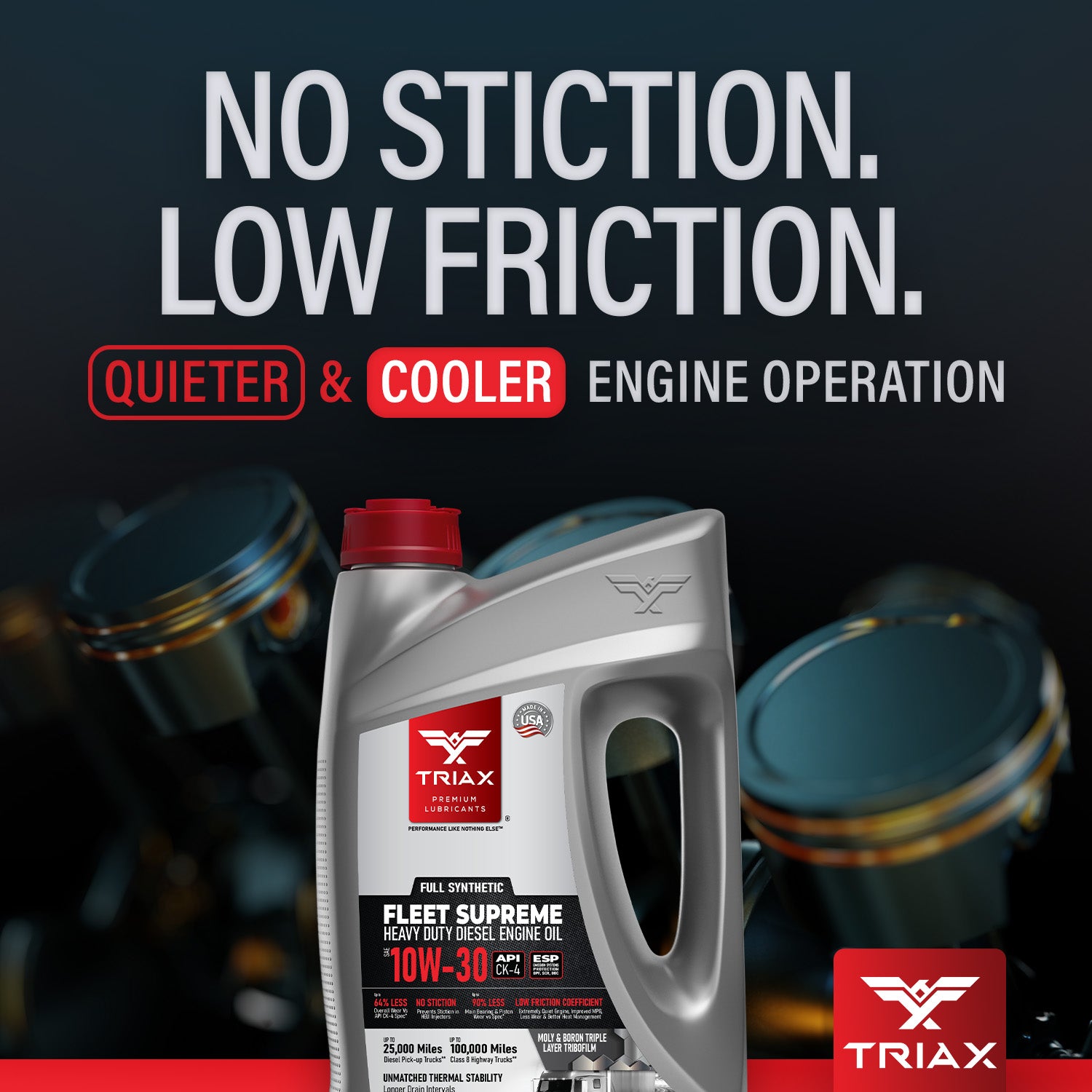 TRIAX Fleet Supreme 10W-30 Full Synthetic – TRIAX Lubricants