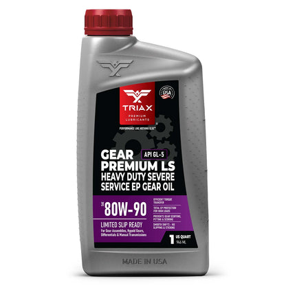 hd 90 gear oil TRIAX Gear Premium LS 80W-90 (GL-5) 1 Quart