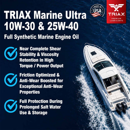 TRIAX Marine Ultra 25W-40 Full Synthetic