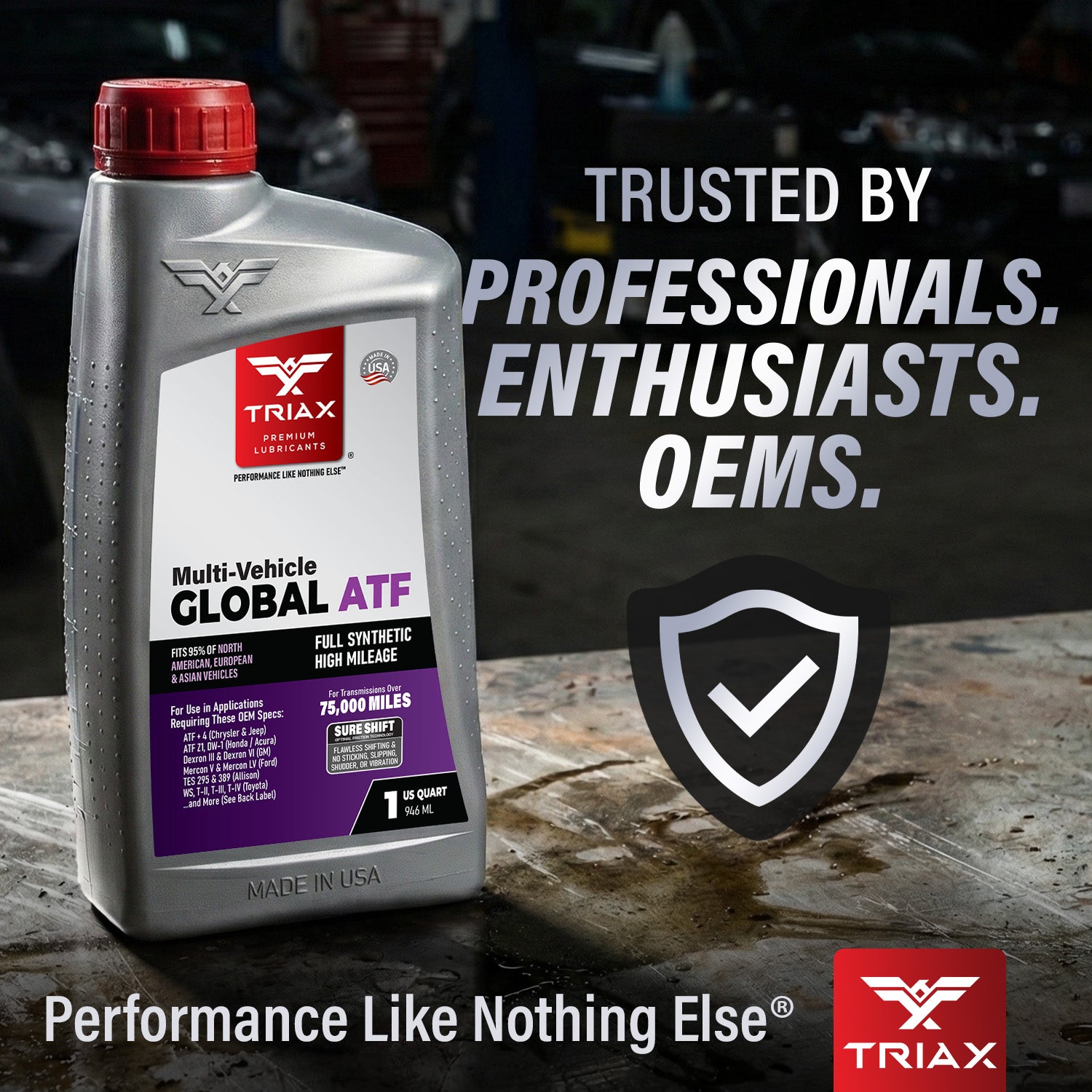 TRIAX Multi-Vehicle Global ATF Full Synthetic – TRIAX Lubricants