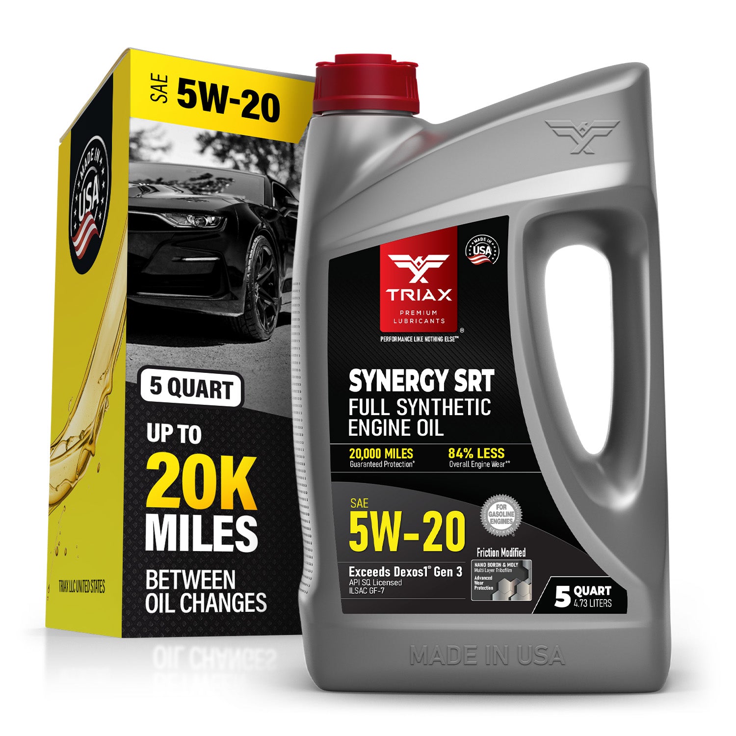 TRIAX Engine Oil Synergy SRT 5W-20 Full Synthetic – TRIAX Lubricants