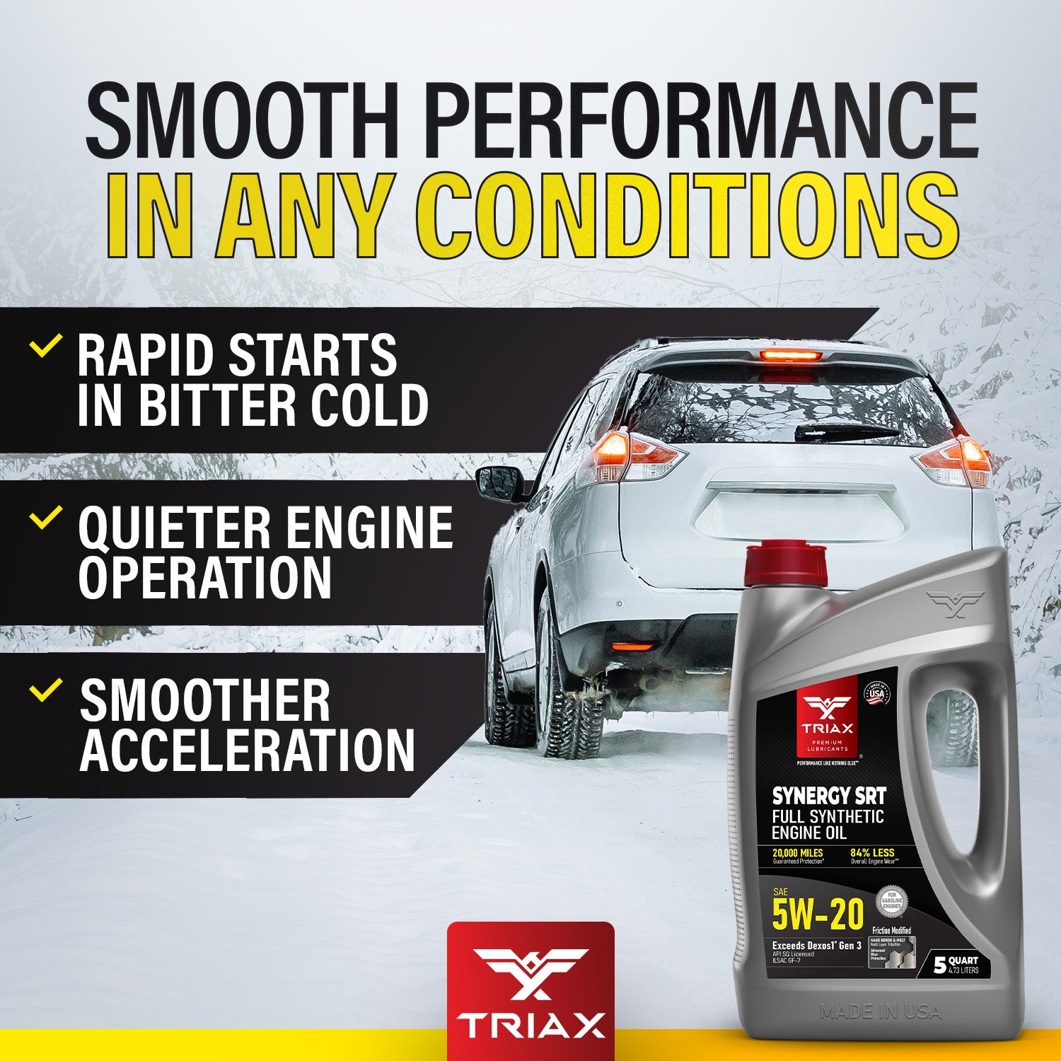 TRIAX Synergy SRT 5W-20 Full Syn – TRIAX Lubricants