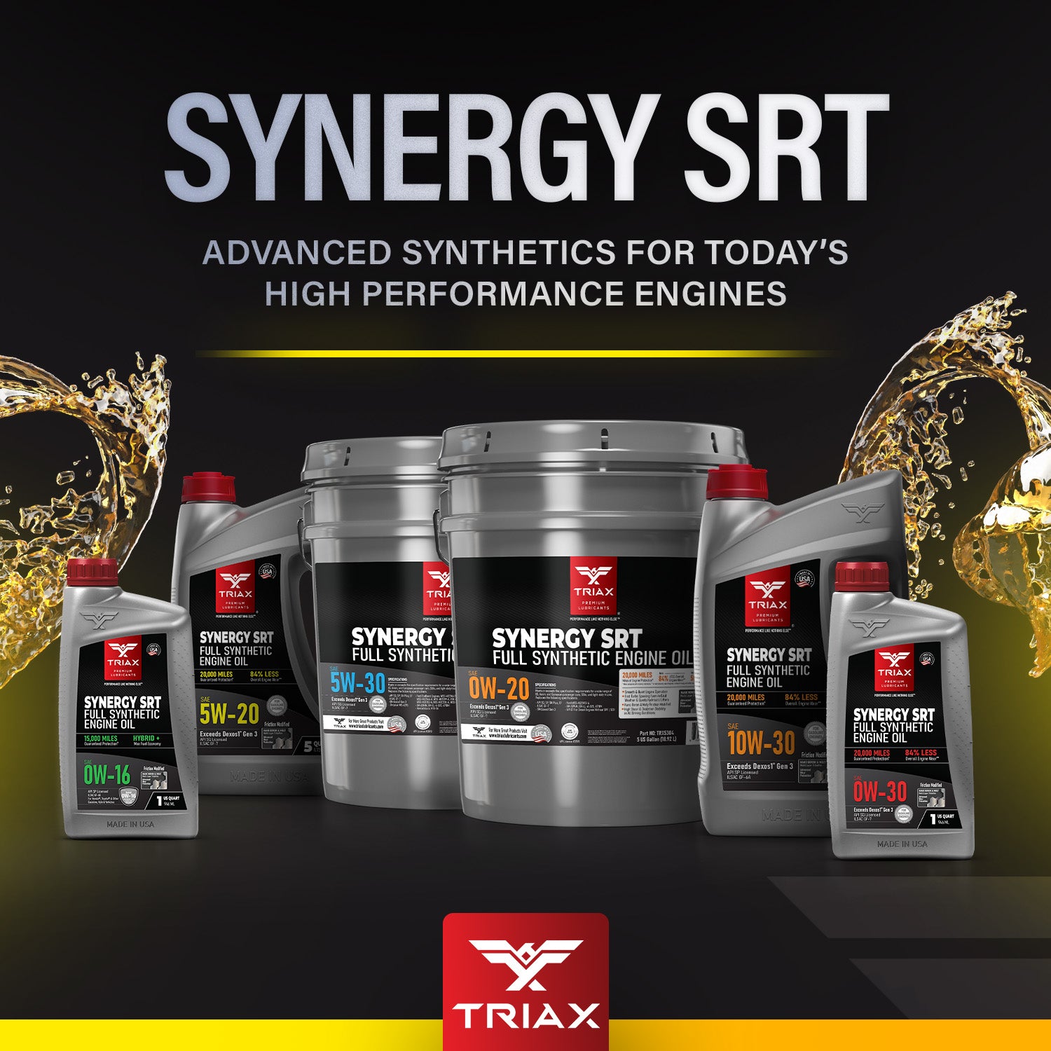 TRIAX Synergy SRT 5W-20 Full Syn – TRIAX Lubricants