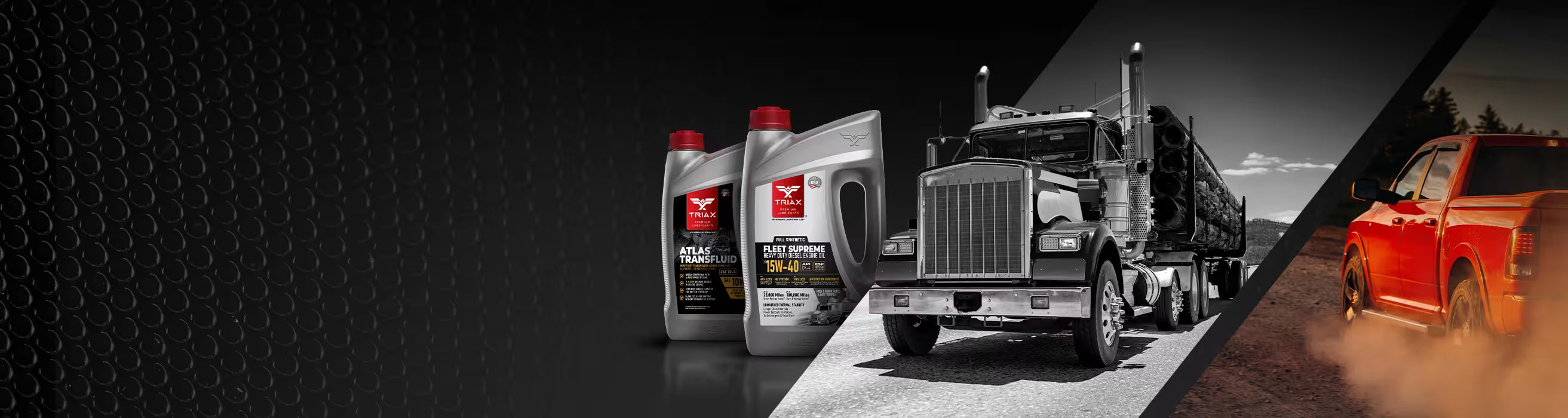 TRIAX Engine Oils and advanced lubrication for trucks, vehicles, and machines.