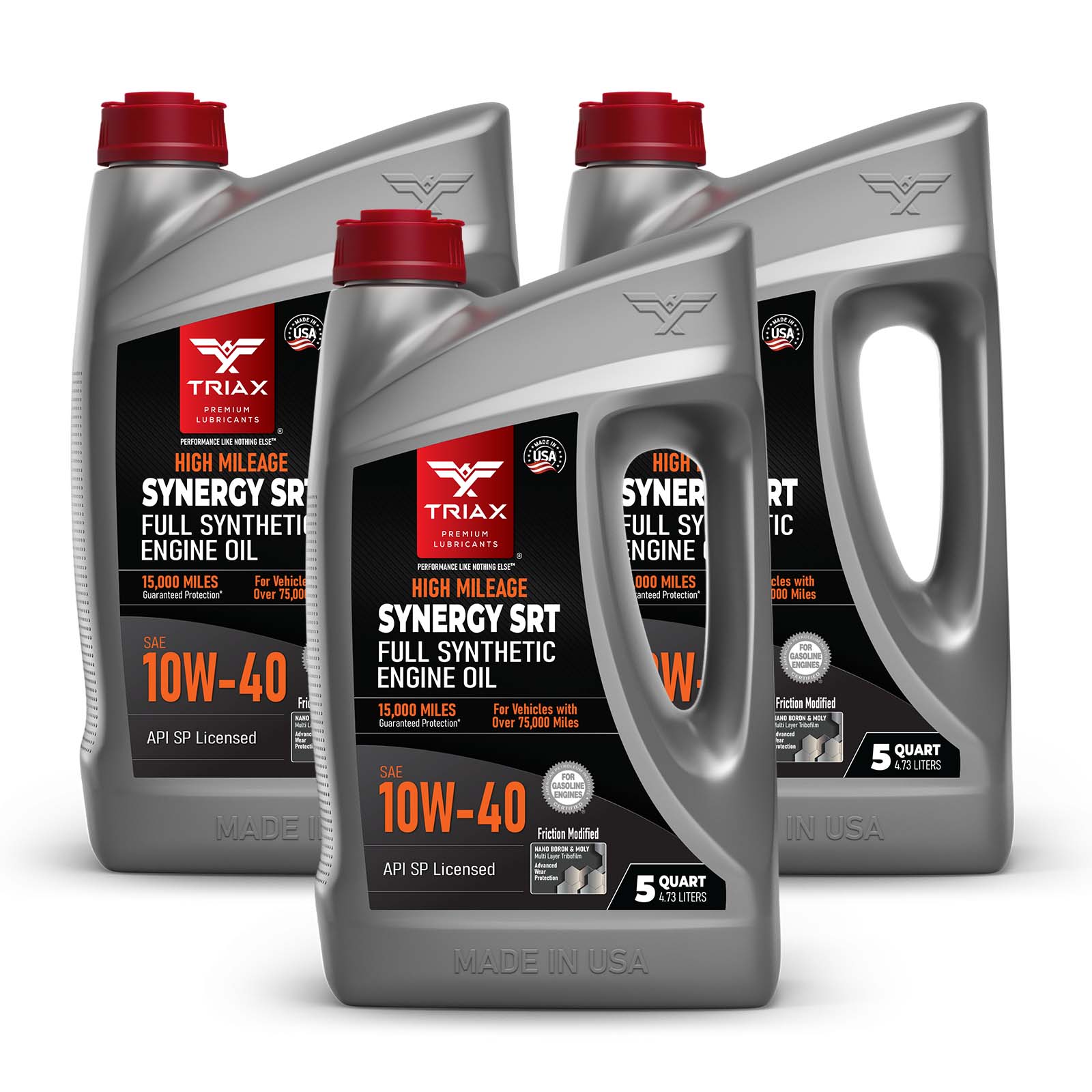 TRIAX High Mileage Motor Oil Synergy SRT 10W-40 Synthetic – TRIAX