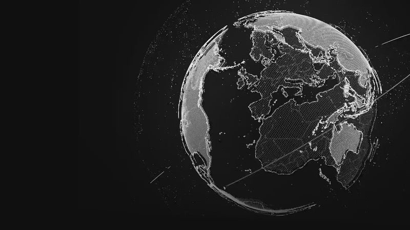 Rotating holographic globe